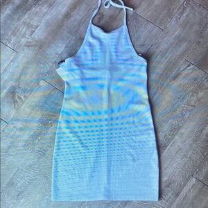 Elegant White Halter Dress